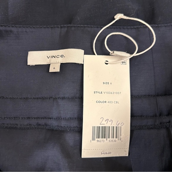 Vince Belted Midi Skirt in Coastal Size 6 - Picture 9 of 10